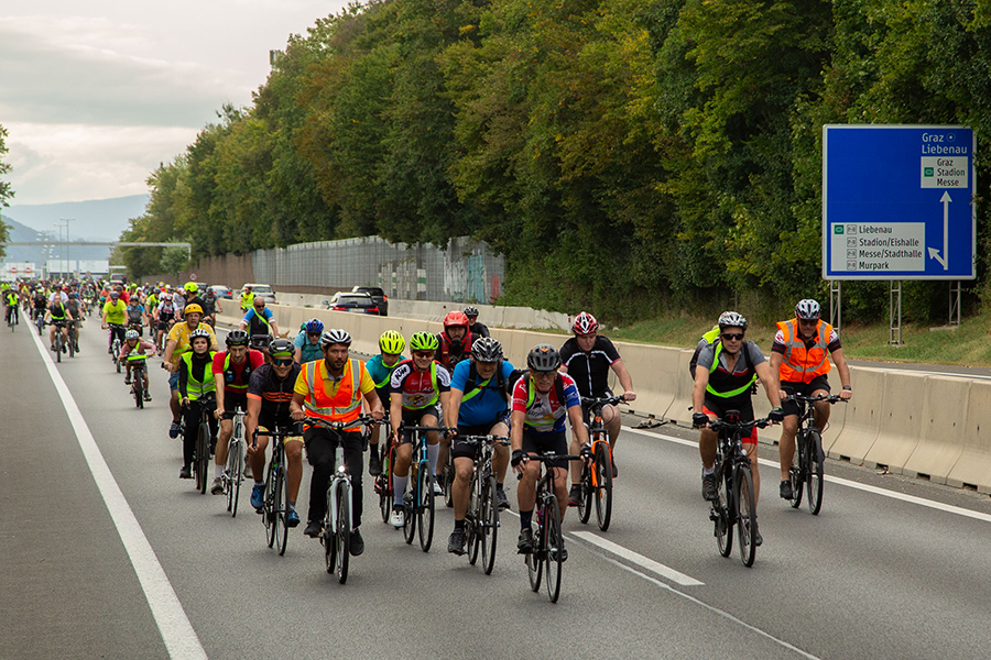 Beim Mobilitätsfest und der Tour de Graz ginbgs am Autofreien Tag rund.