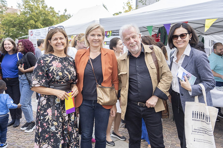 Auch Vizebürgermeisterin Judith Schwentner (2. v. l.), Landesrätin Doris Kampus, Gemeinderat Georg Topf und Landtagsabgeordnete Sandra Holasek (v. l.) waren gekommen.