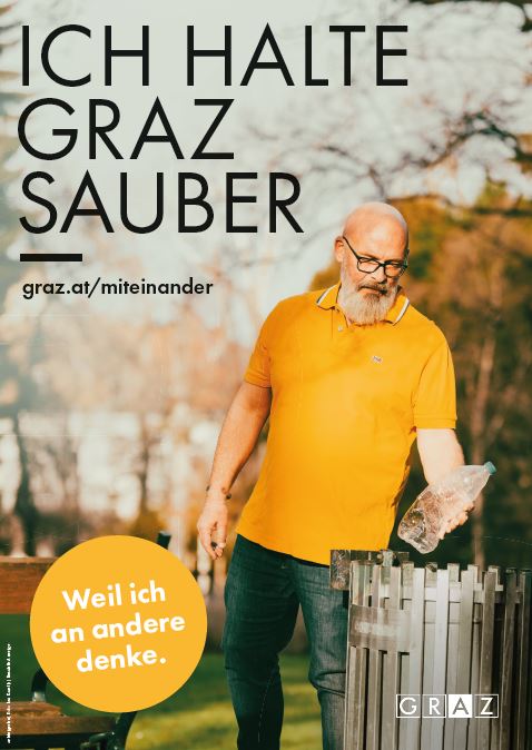 Jeder kann dazu beitragen, Graz sauber zu halten.