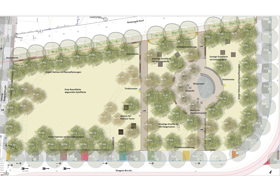 Der Nikolaus-Harnoncourt-Park wird bis Frühsommer 2024 in der Smart City erblühen.