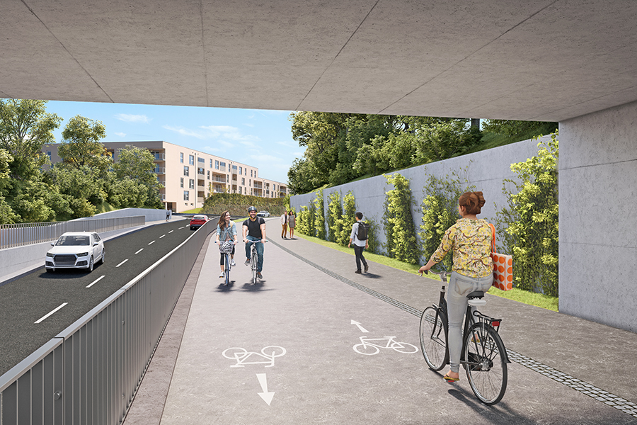 Für den Rad- und Fußverkehr wird es mehr Platz  und Komfort geben.