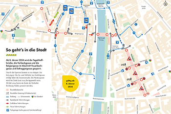 Verkehrsführung: Zum Vergrößern des Plans bitte klicken.