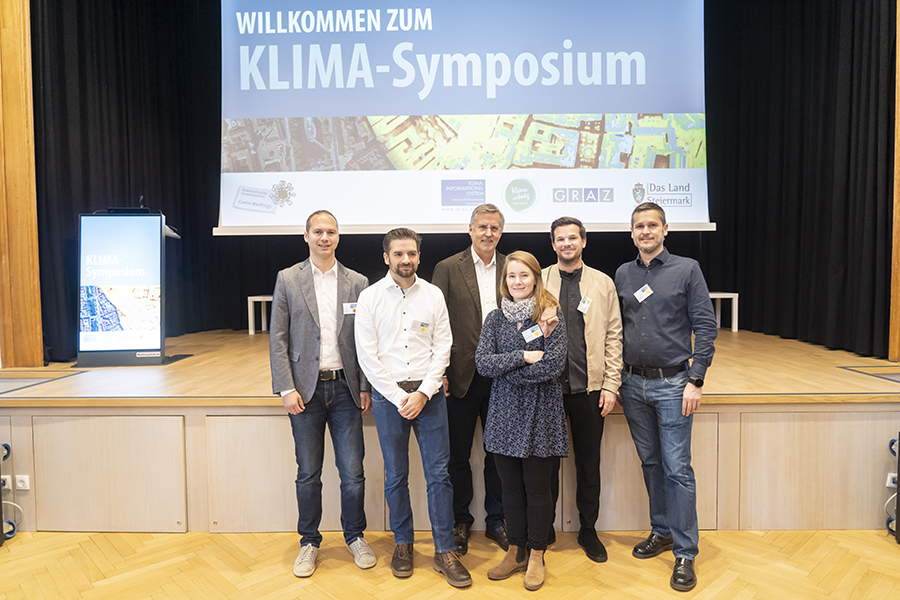 Das KIS-Projektteam: Dominik Piringer, Immanuel Karner, Winfried Ganster, Nicole Kamp, Oliver Konrad und Bernd Schrunner (v. l.)