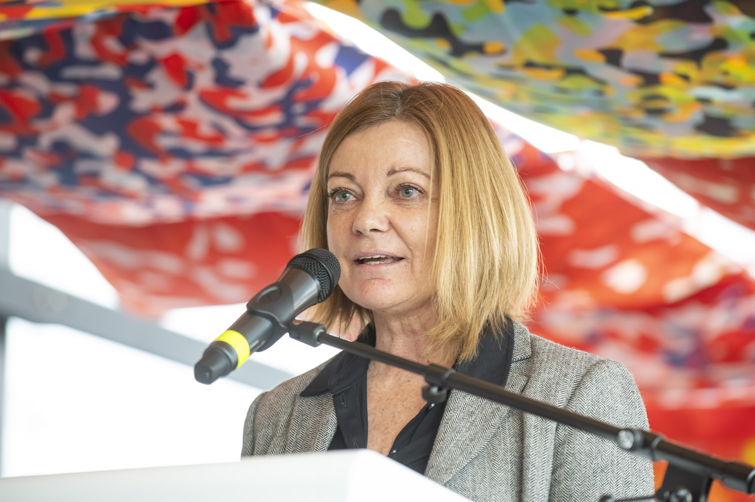 Angelika Vauti, ehemalige Vorsitzende des Menschenrechtsbeirates, moderierte.