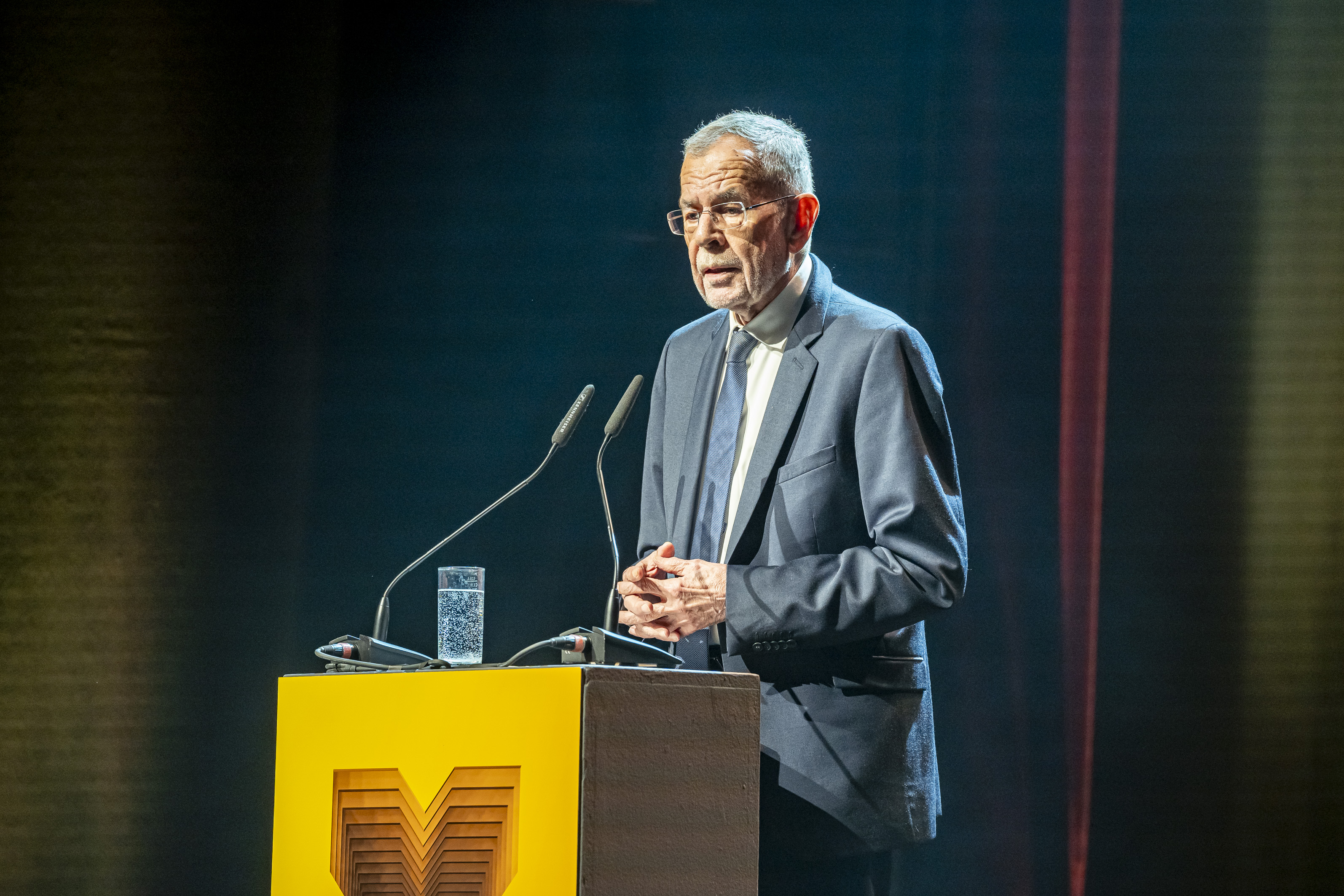 Bundespräsident Alexander Van der Bellen thematisierte in seiner Ansprache den Wert von Demokratie und Freiheit.