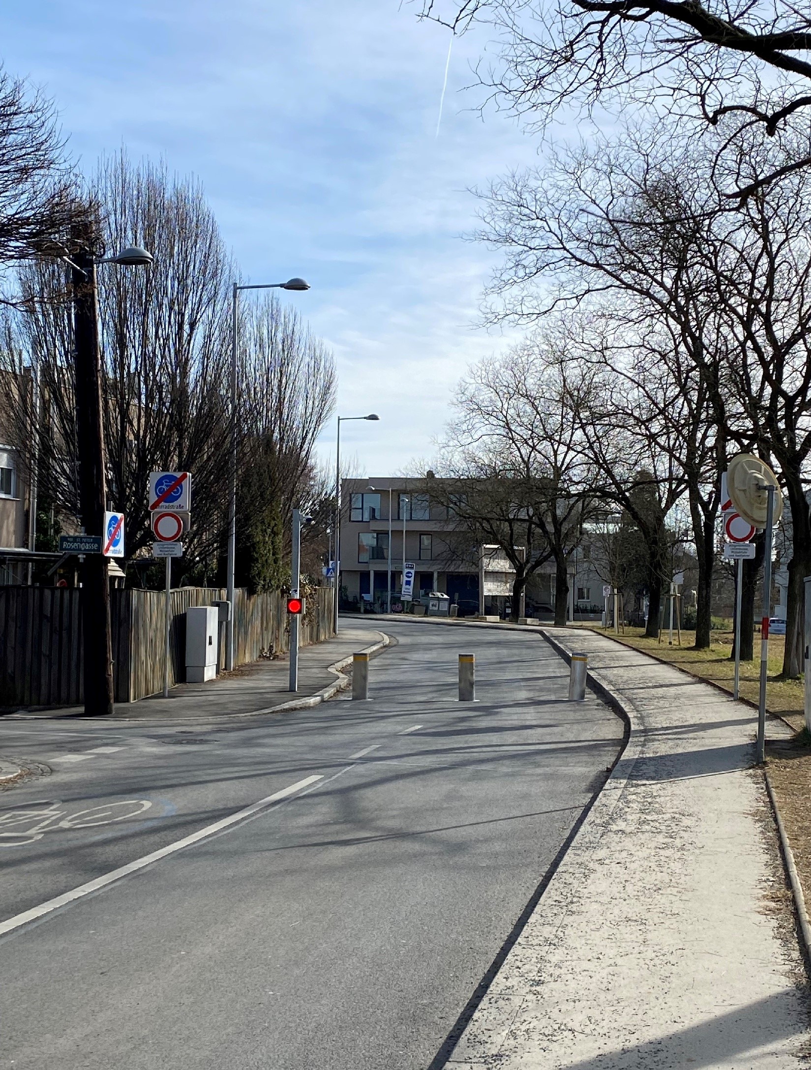 Fahrradstraße Durchfahrtssperre