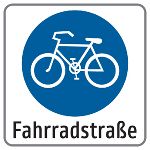 Fahrradstraße VZ