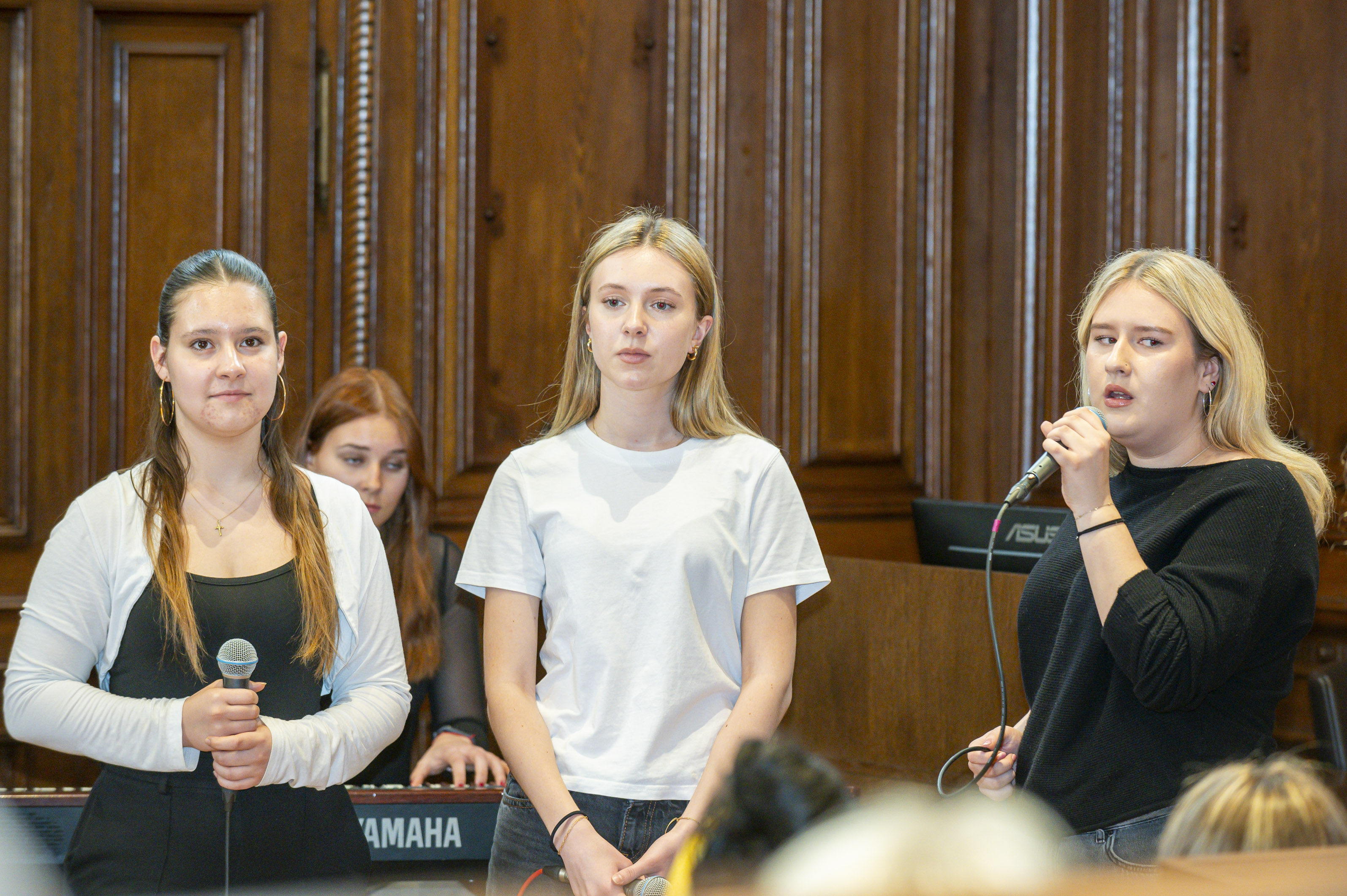 Die Schulband des Musikgymnasiums Dreihackengasse sorgte für Stimmung.