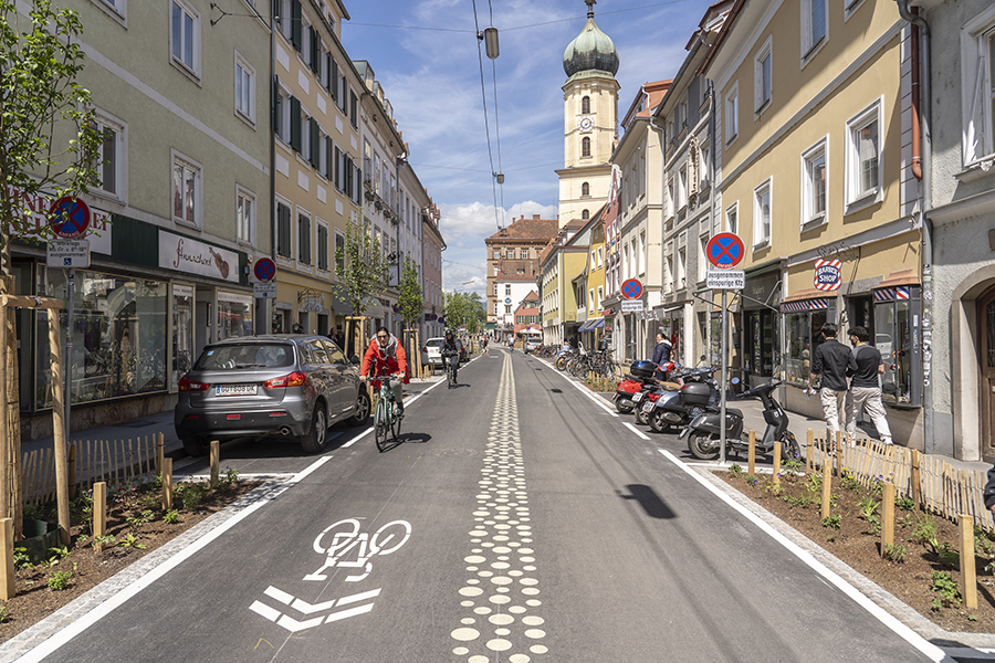 Dass die Obere Neutorgasse zur Fahrradstraße wurde, freut die Pedalritter.