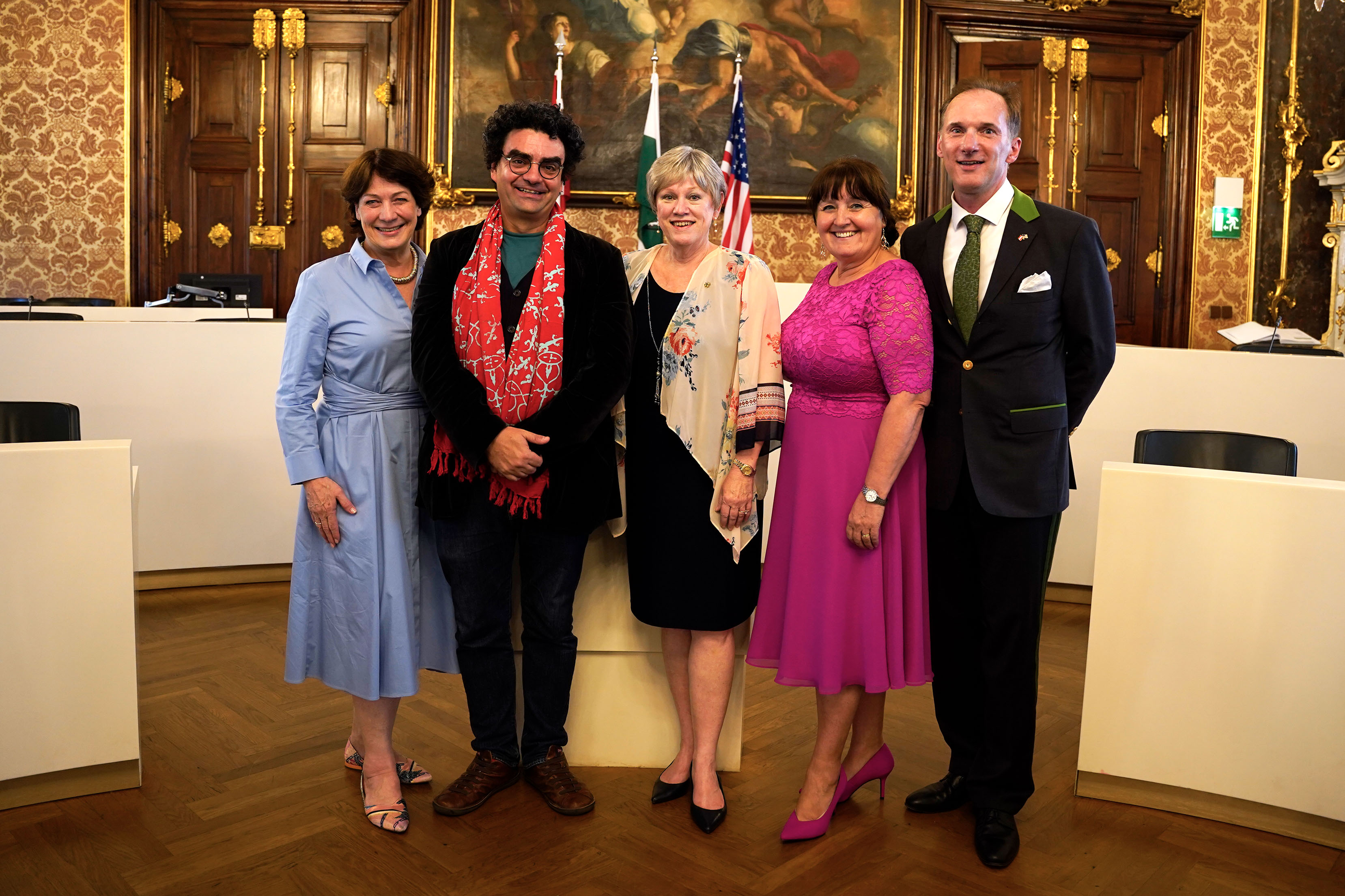 v.l.n.r.: Kathryn List, Rolando Villazón, Sarah Halley, Manuela Khom, Clemens Anton Klug © LT-Stmk v.l.n.r.: Kathryn List, Rolando Villazón, Sarah Halley, Manuela Khom, Clemens Anton Klug