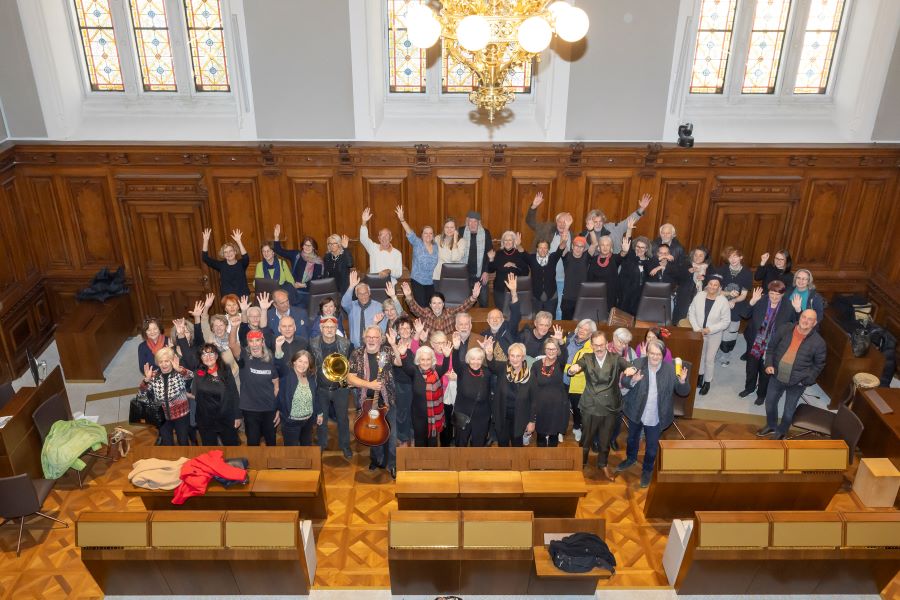 Zum Abschluss gab's noch ein gemeinsames Foto.