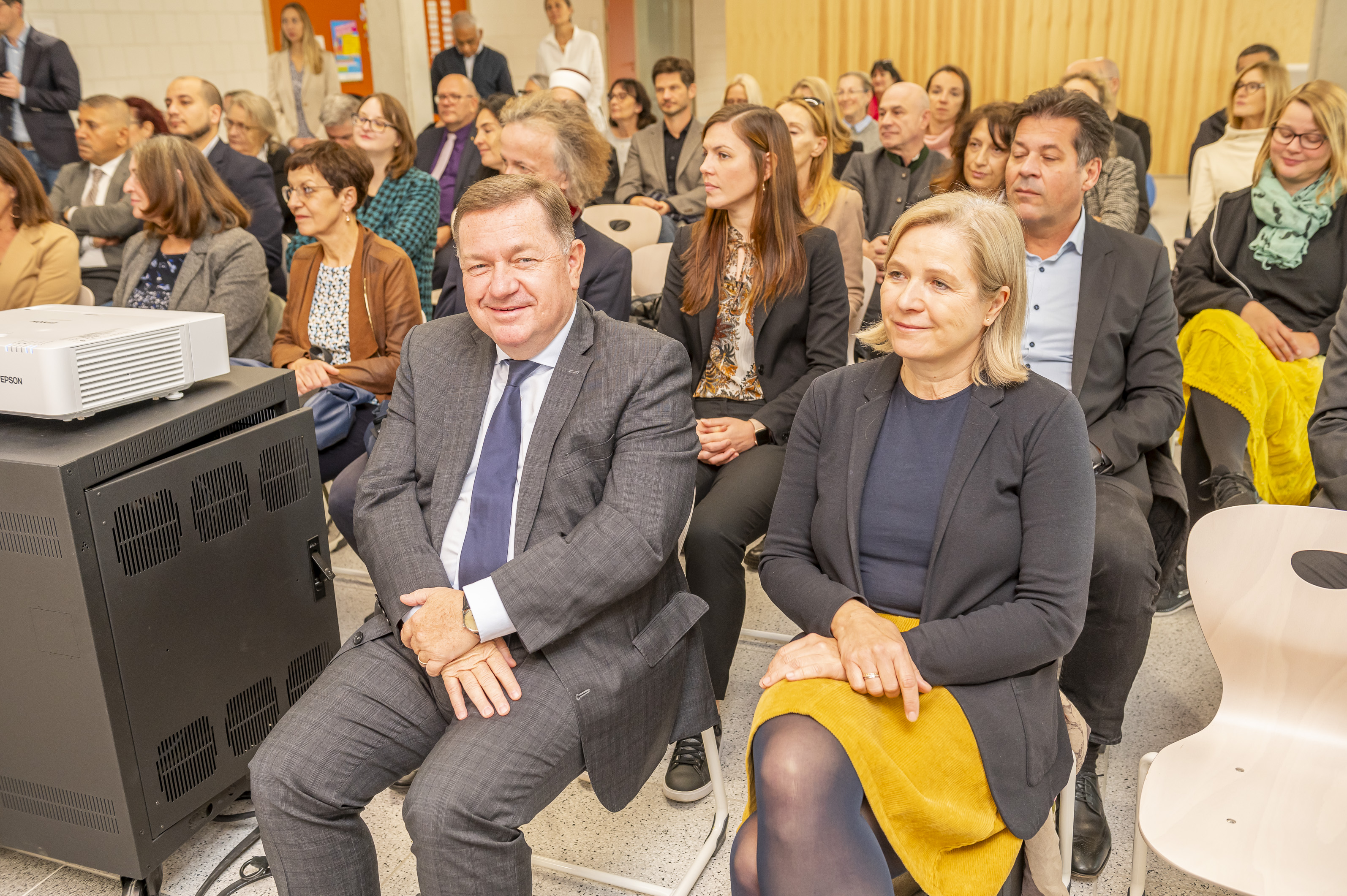 Bildungslandesrat Werner Amon und Vizebürgermeisterin Judith Schwentner