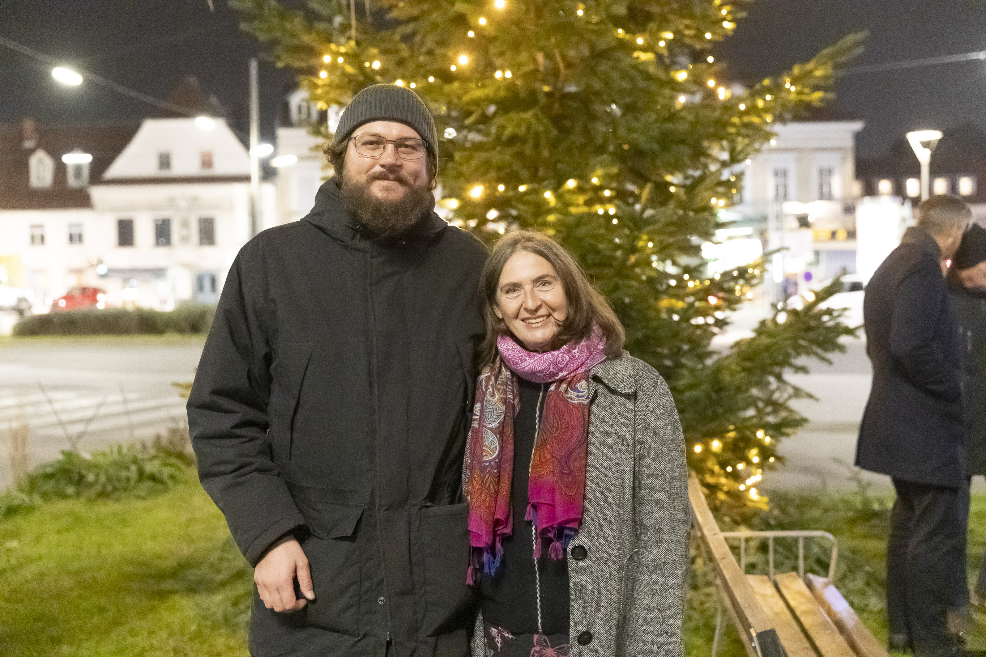 Bezirksvorsteher von Gries Michael Rothe mit Bürgermeisterin Elke Kahr.