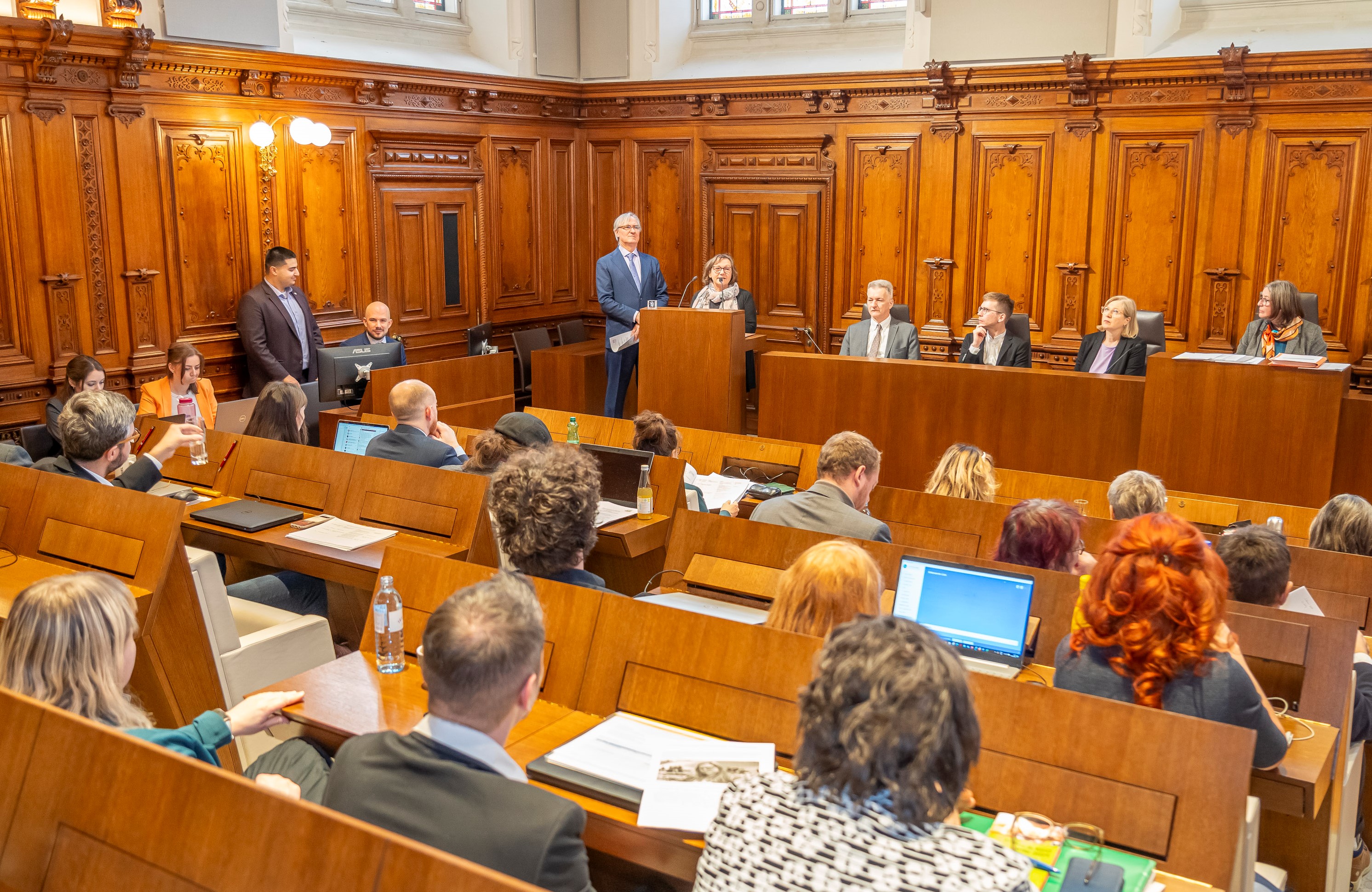 Kurzpräsentation im Gemeinderat von Elke Lujansky-Lammer und Klaus Starl.