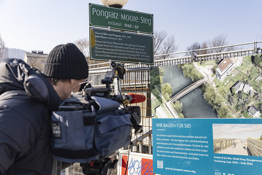Über die nächsten Schritte beim Pongratz-Moore-Steg im Bilde.