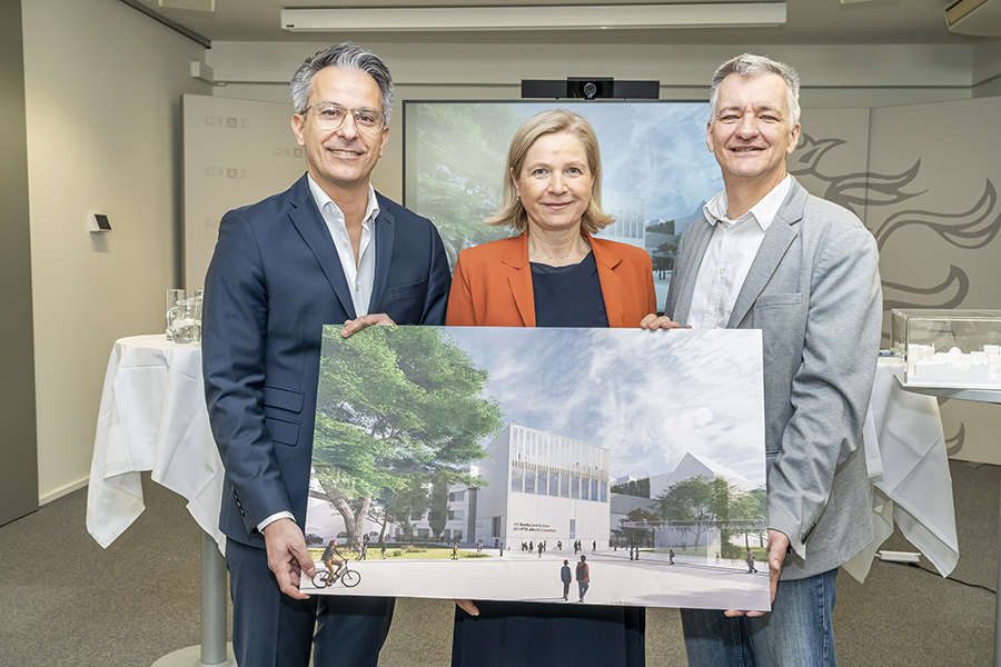 Präsentation des Siegerprojekts des Architekturwettbewerb VS Bertha-von-Suttner und MS+PTS Albert Schweitzer.
