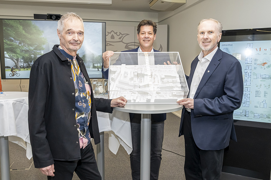 Präsentation des Siegerprojekts des Architekturwettbewerb VS Bertha-von-Suttner und MS+PTS Albert Schweitzer.