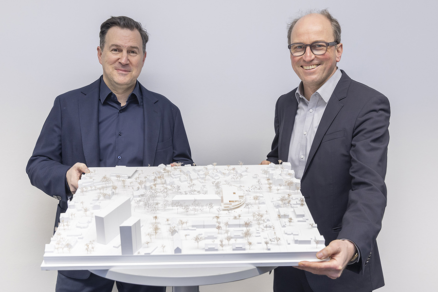 Die Architekturwettbewerbssieger: Armin Haghirian und Franz Ederer (v. l.)