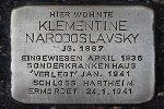 Stolperstein für Klementine Narodoslavsky