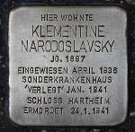 Stolperstein für Klementine Narodoslavsky Stolperstein für Klementine Narodoslavsky
