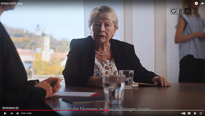 Margarethe Tiesel im Video