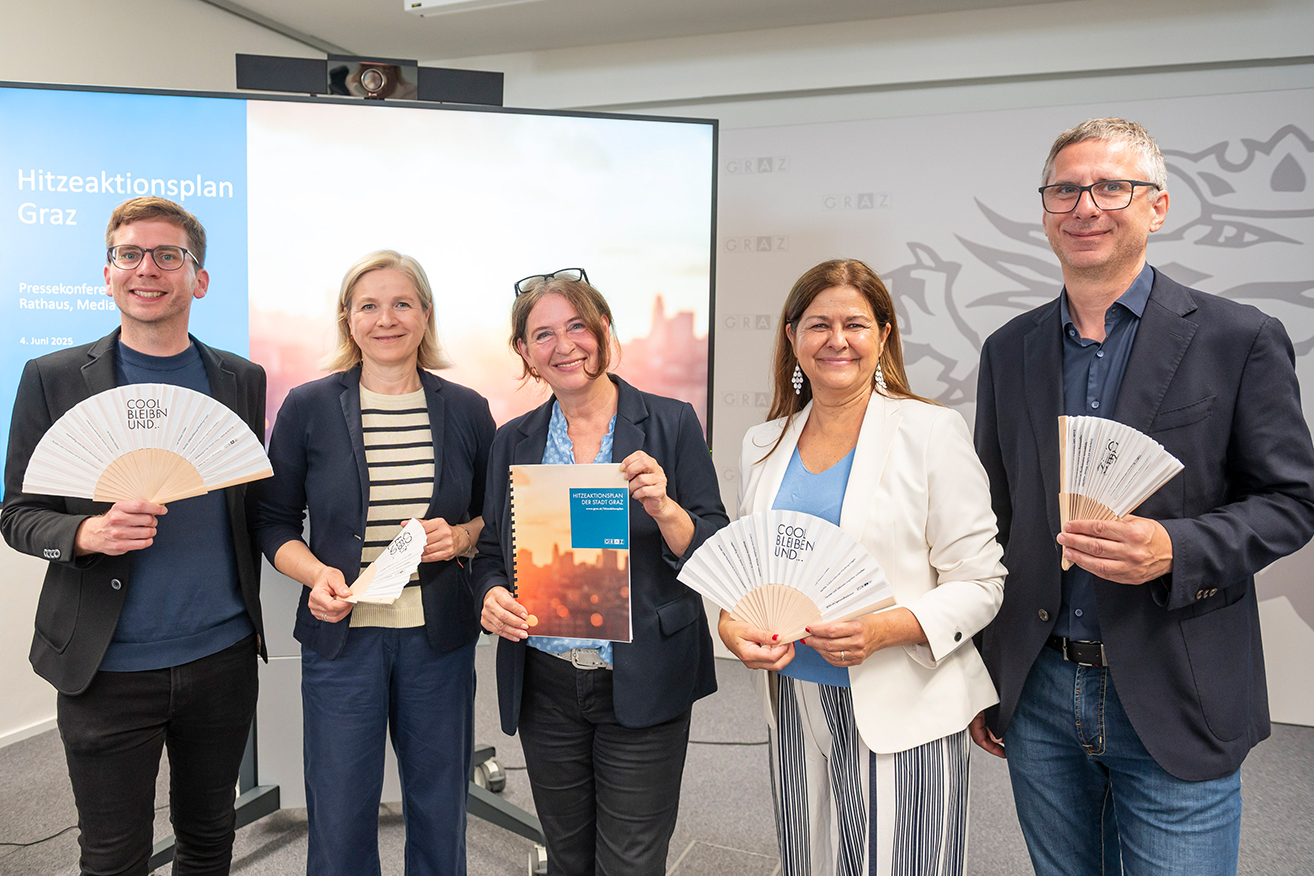 Stadt Graz stellt Hitzeaktionsplan vor