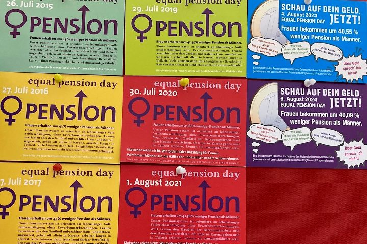 Pensionskarten der letzten Jahre