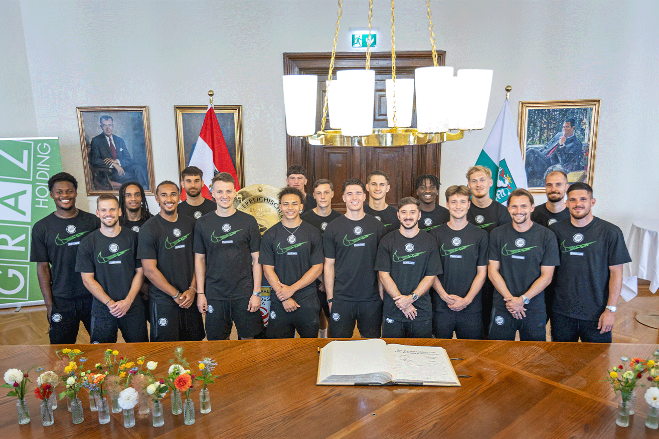 SK Sturm Graz im Rathaus geehrt