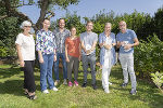 Obfrau Gertrude Miculics (Heimgartenverein Schönau), Dr. in Chantel De Beer, Thomas Wallner und Dr. in Hanano Yamada (Seibersdorf Labor GmbH) Robert Krotzer (Gesundheitsstadtrat) Dr.in Eva Winter und Erwin Wieser (Gesundheitsamt Graz)