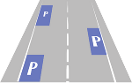 Wechselseitiges Parken