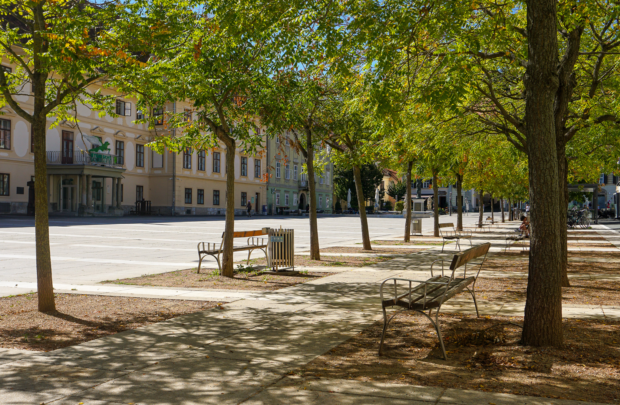 Blick auf den Karmeliterplatz