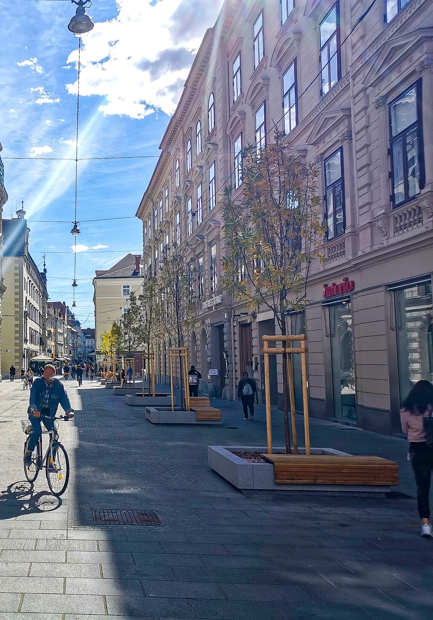 Die neue Schmiedgasse kurz nach der Fertigstellung