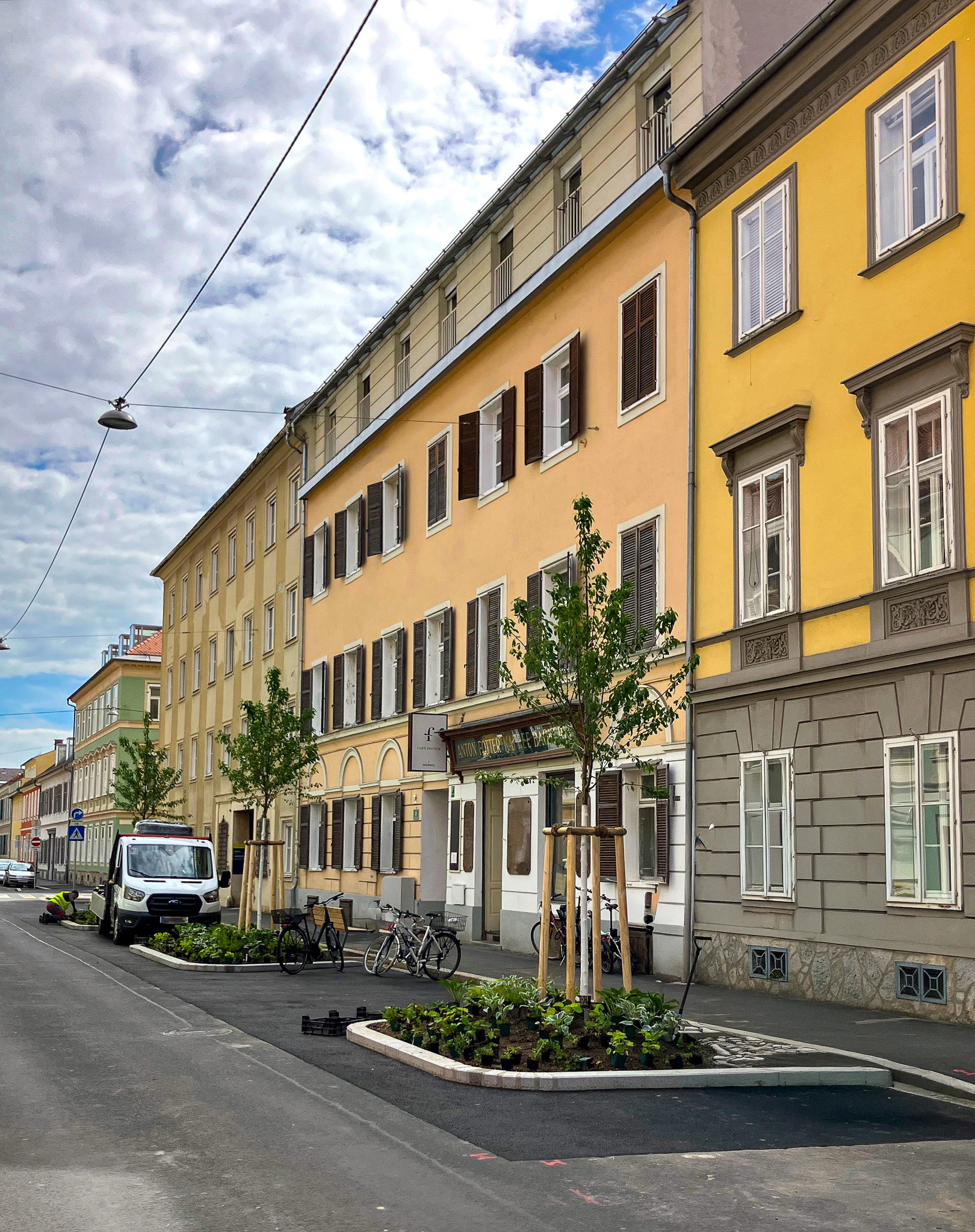 Die Attemsgasse direkt nach Fertigstellung der Umgestaltungsmaßnahmen