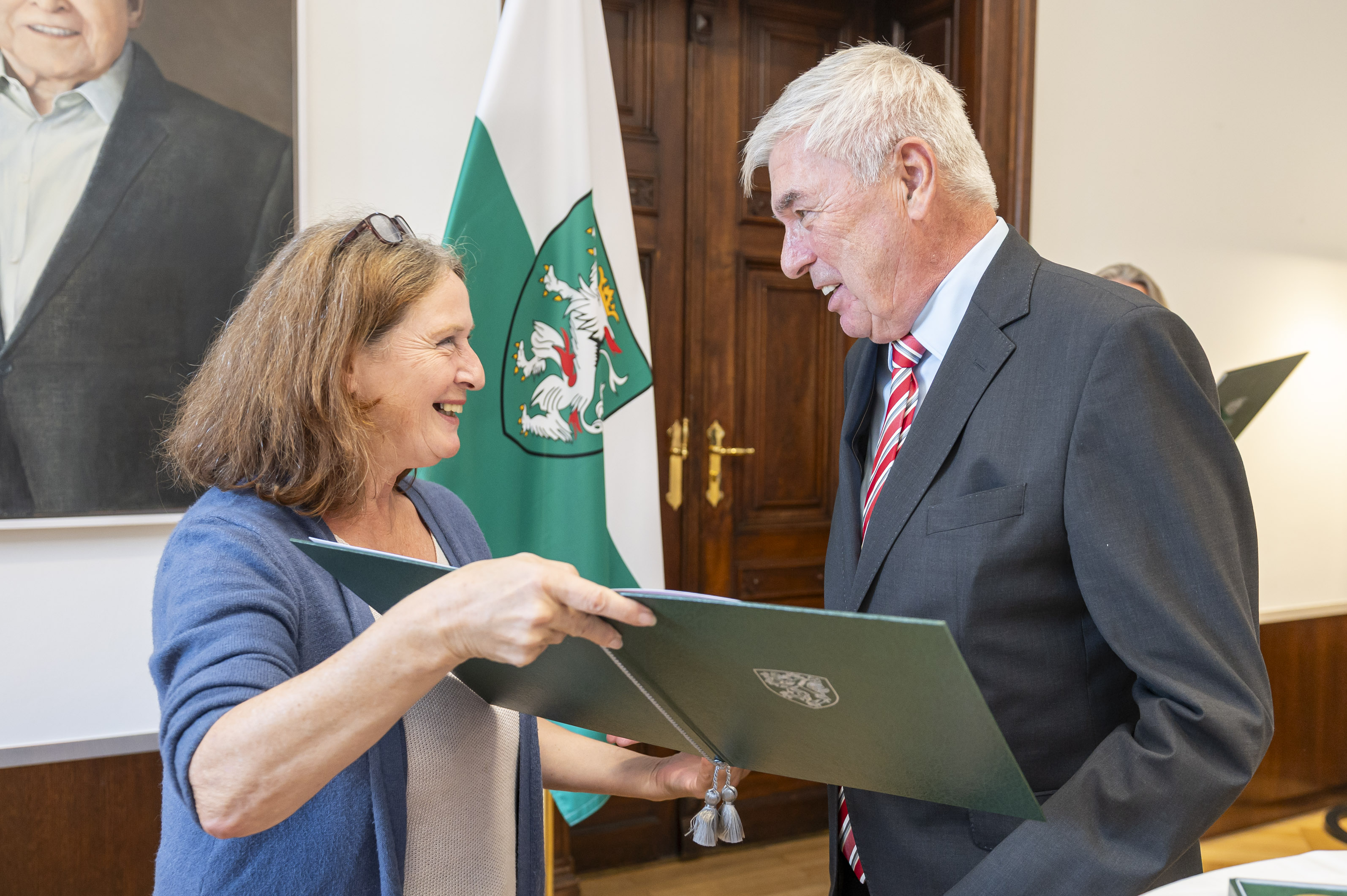Goldenes Ehrenzeichen für Werner Miedl und Wolfram Sacherer am 22.9.2025 im Grazer Rathaus