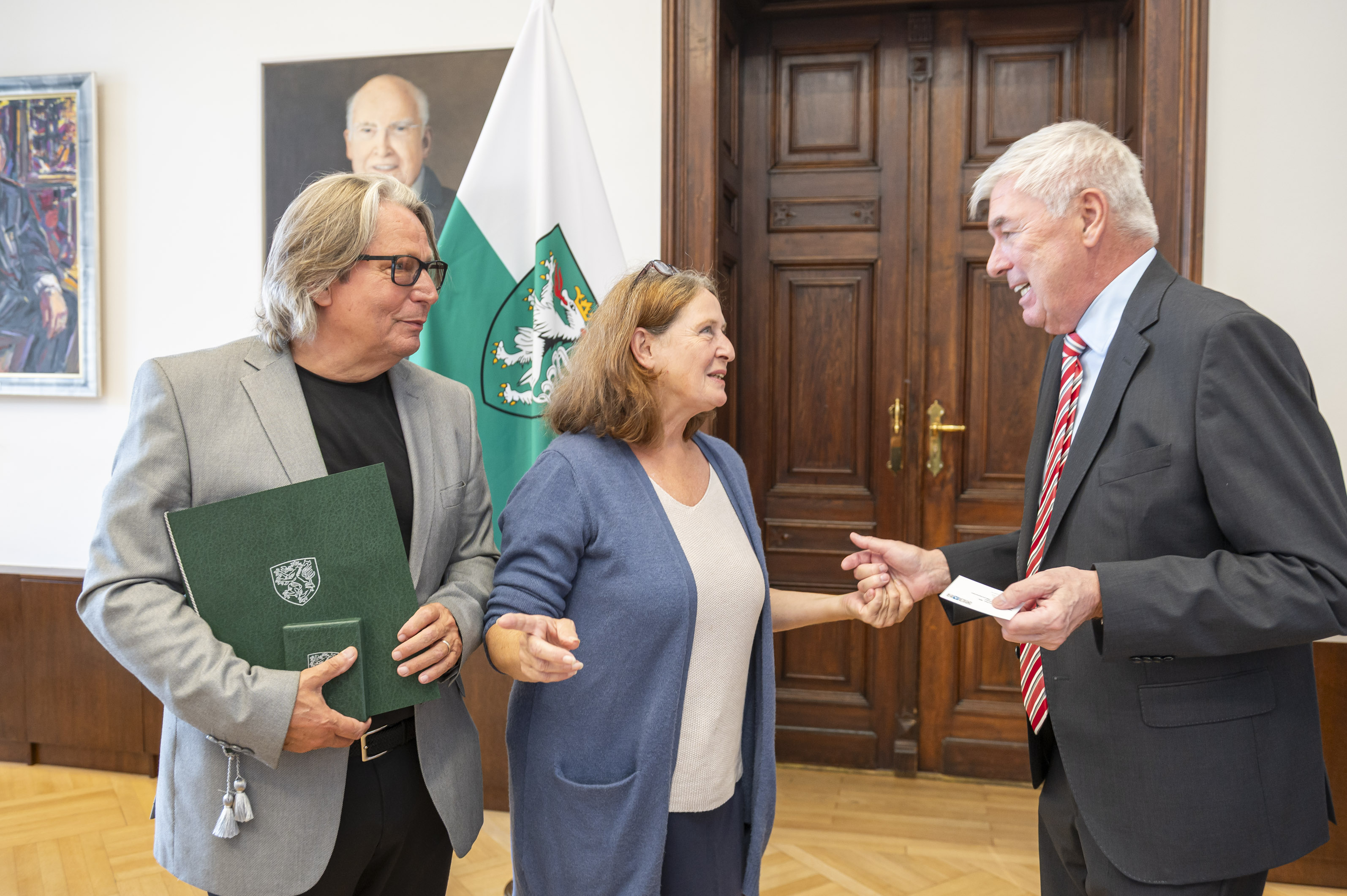Goldenes Ehrenzeichen für Werner Miedl und Wolfram Sacherer am 22.9.2025 im Grazer Rathaus