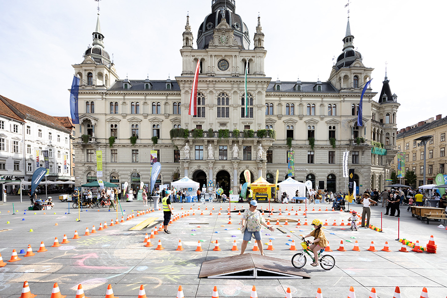 Ausprobieren, informieren und aktiv werden: beim Mobilitätsfest war dies Programm,