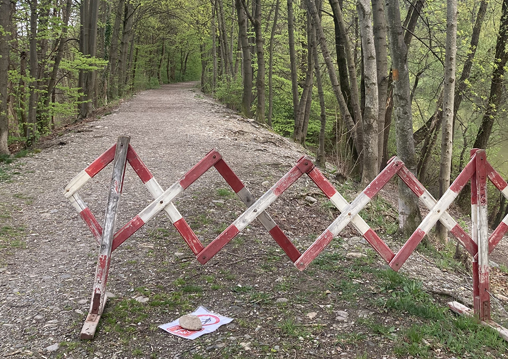 Absperrung Waldstück © Stadt Graz/Amt der Bürgermeisterin Absperrung Waldstück