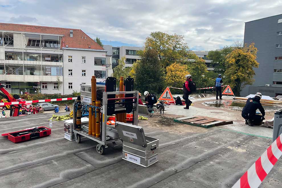 Impressionen der Übungsteile, die in Graz stattfanden.