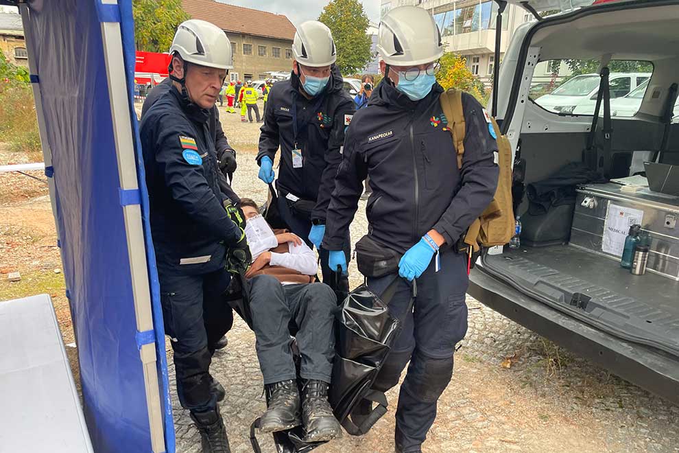 Impressionen der Übungsteile, die in Graz stattfanden.