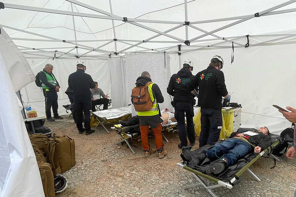 Impressionen der Übungsteile, die in Graz stattfanden.