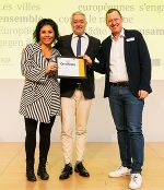 ECCAR-Präsident Benedetto Zacchiroli mit der Grazer Delegation