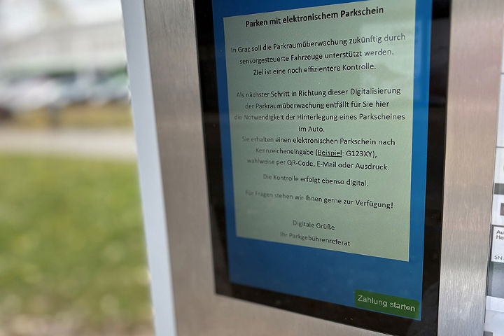 Elektronishces Parkticket