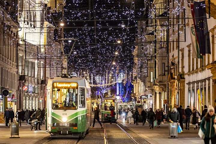 Weihnachtsbeleuchtung in Graz