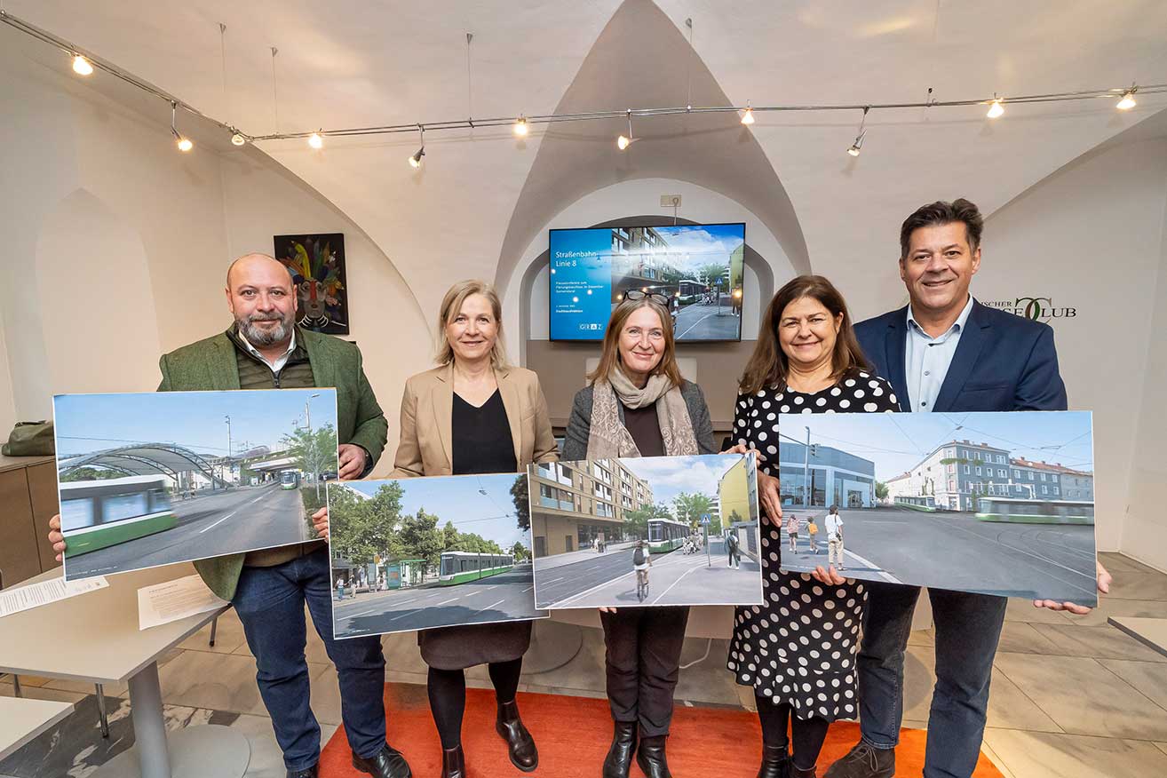 Start für die Straßenbahnlinie 8