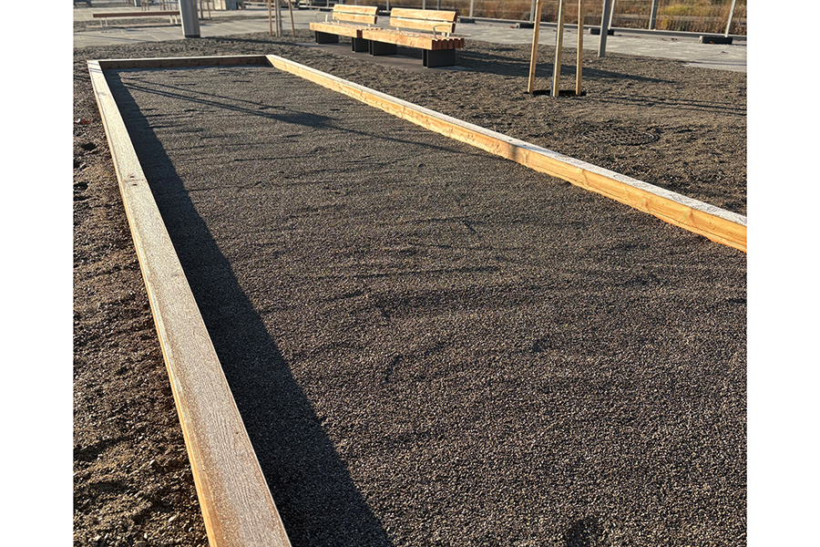 ... auch Bocciaspielen ist möglich, 