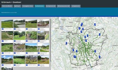 Online-Karte Rückhaltebecken Online-Karte Rückhaltebecken