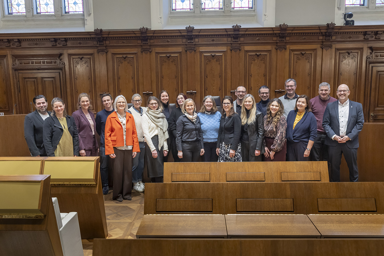 Grazer VS-Direktor:innen wurden heute von Bürgermeisterin Elke Kahr im Rathaus empfangen.