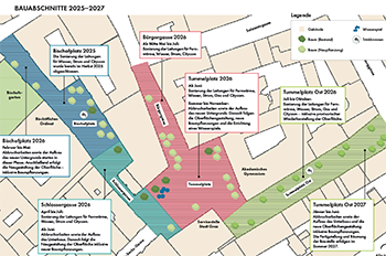 Zum Vergrößern oder Downloaden der Bauabschnitte klicken Sie aufs Bild.