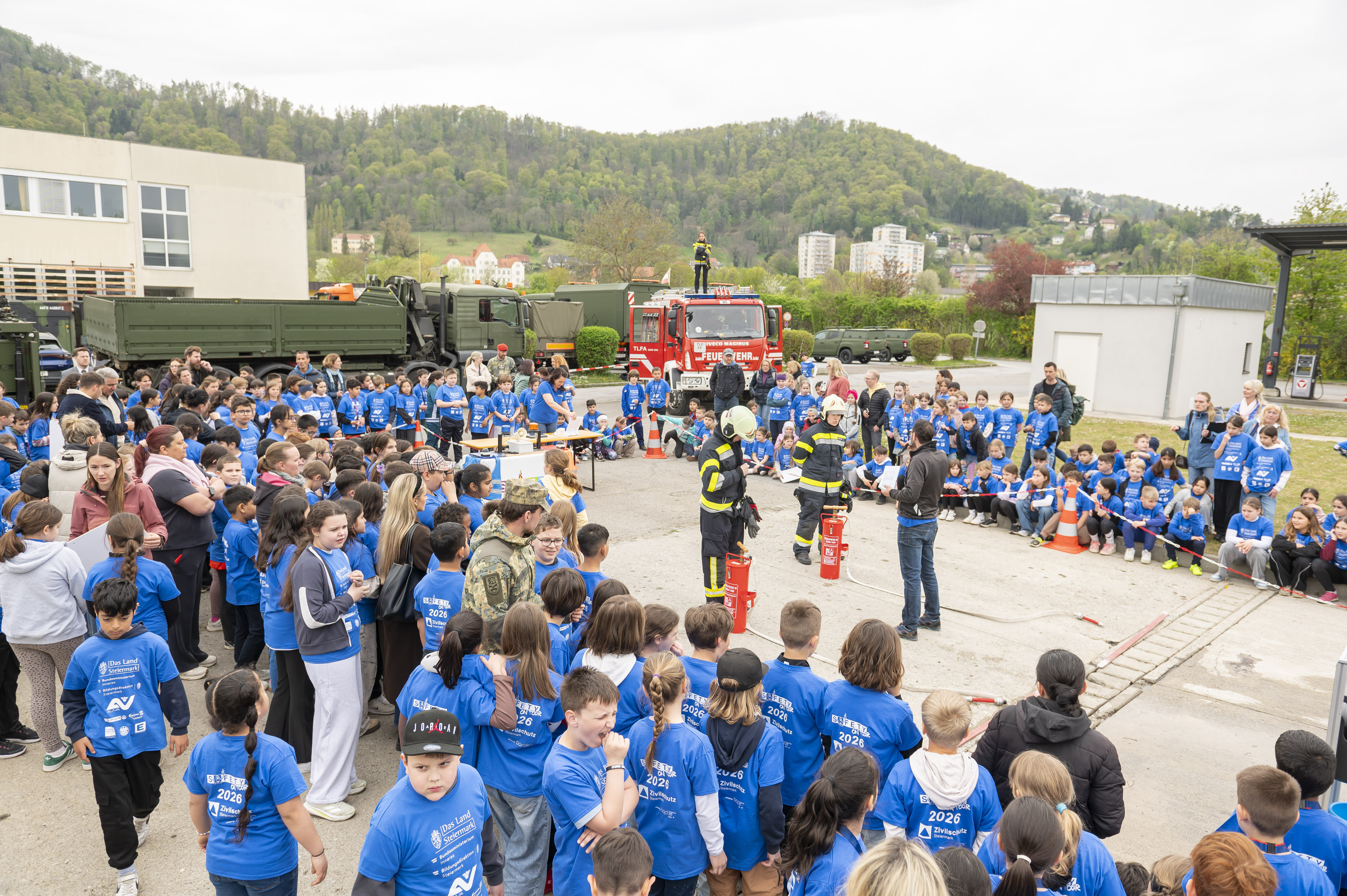 Die Gablenz-Kaserne war schon oft Ort der Kindersicherheitsolympiade.
