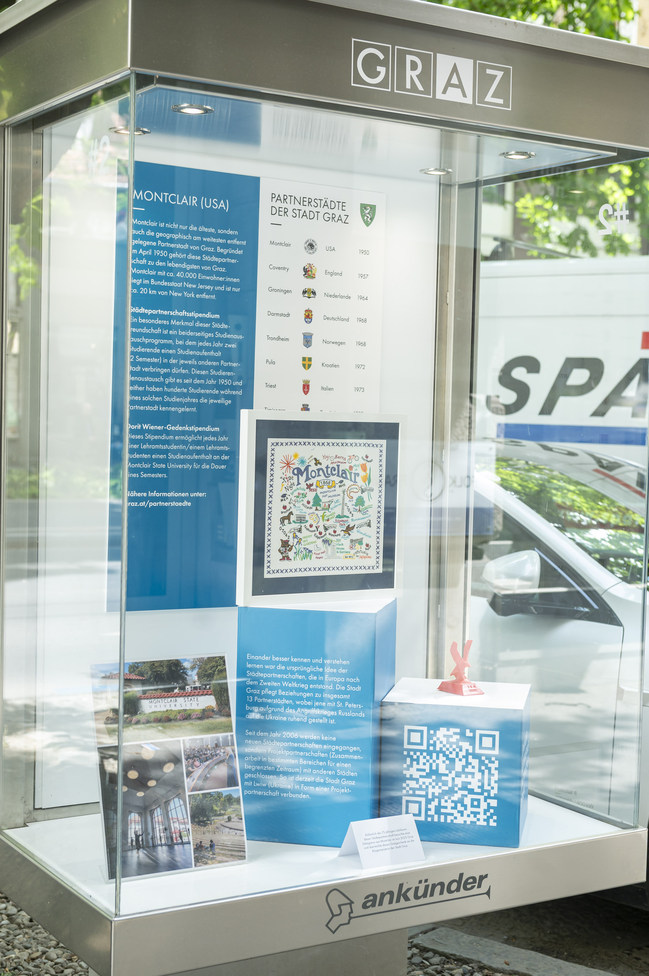 Die Städtepartnerschaften der Stadt Graz.